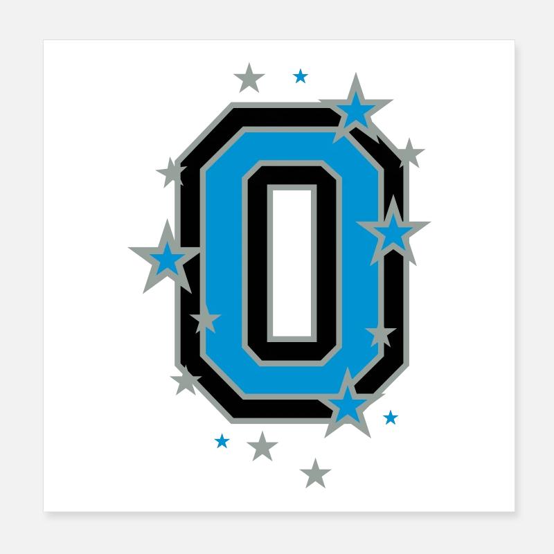 Die Nummer 0 Poster 20x20 cm