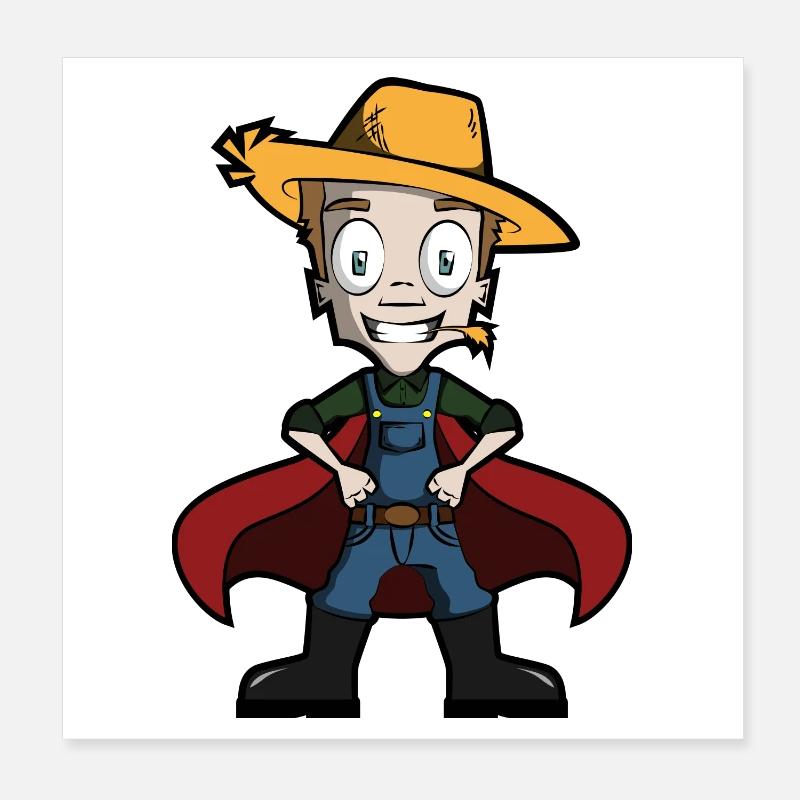 rire Bauer Poster 20 x 20 cm