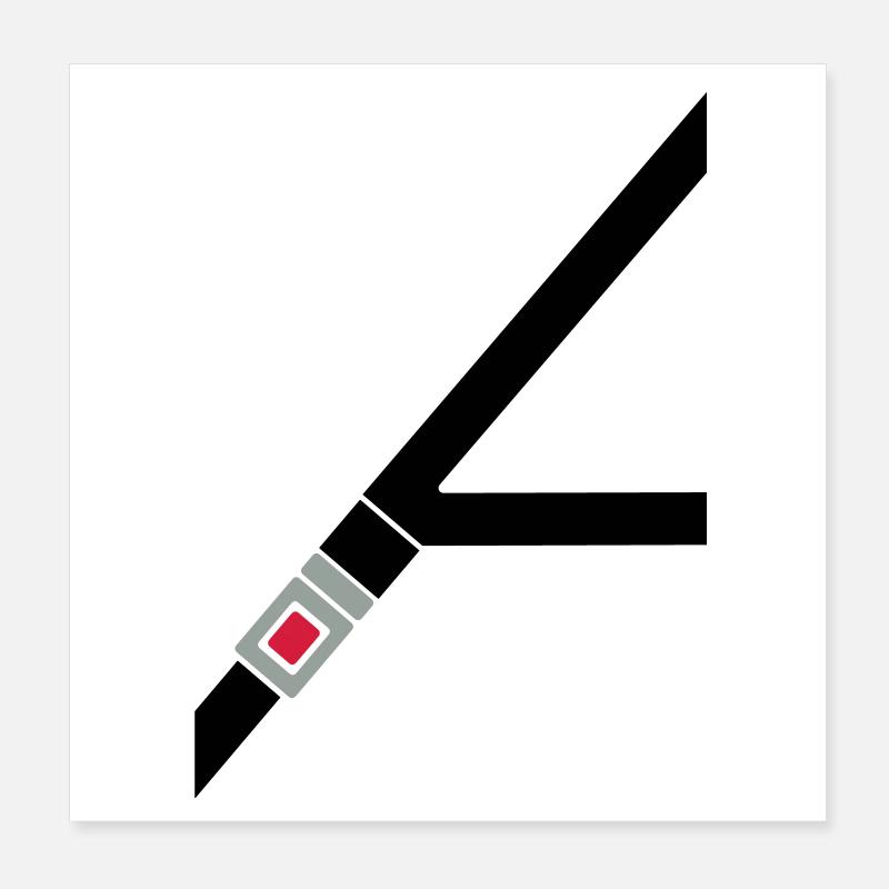 Sicherheitsgurt Poster 20x20 cm