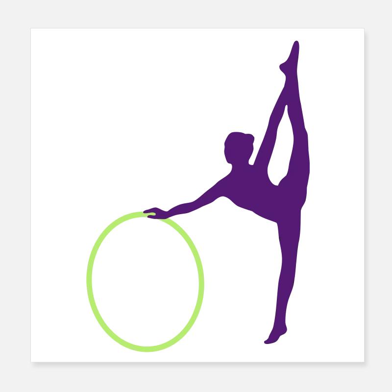 Rhythmic gymnastics Poster 8" x 8" (20x20 cm)