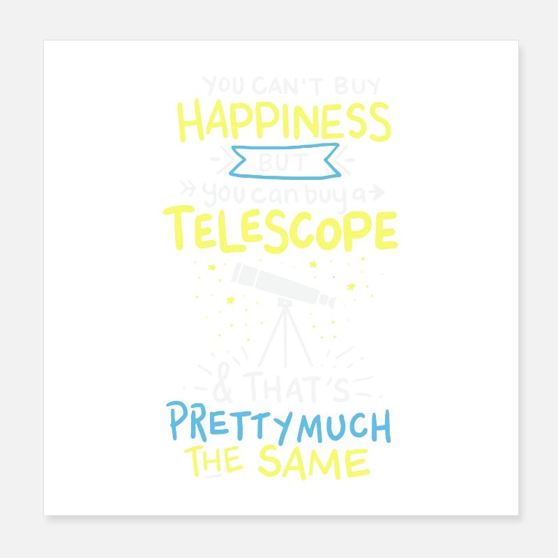 Astronomie Poster 20x20 cm