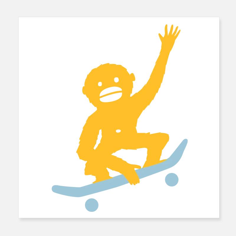 MONKEY BUSINESS Poster 20x20 cm