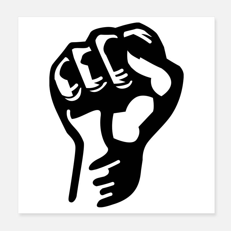 fist Poster 8" x 8" (20x20 cm)