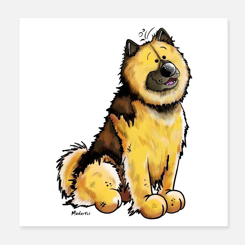 Stolzer Eurasier Poster 20x20 cm