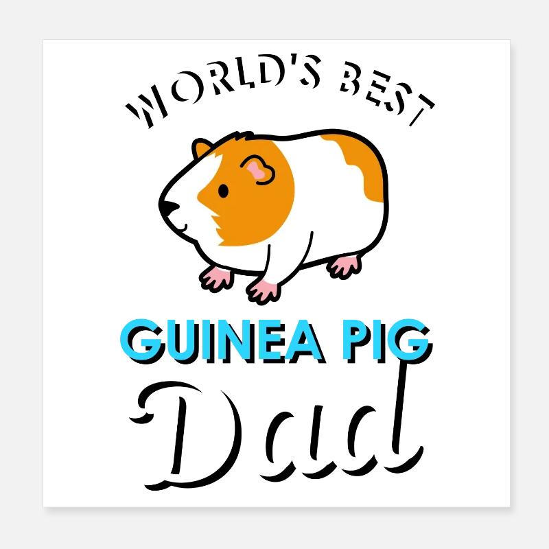 guinea pig Poster 8" x 8" (20x20 cm)