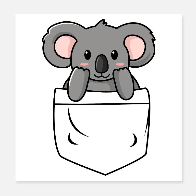 Koala Pocket Poster 20x20 cm