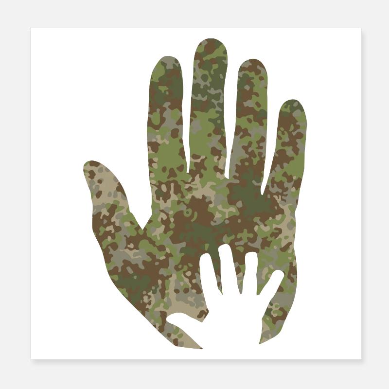 Multitarn Tarn Baby Hand in Hand Poster 20x20 cm