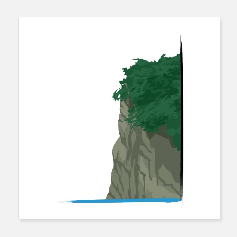 Klippe | cliff Poster 20x20 cm