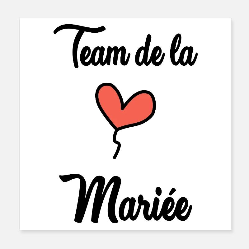 TEAM BRIDAL Poster 20x20 cm