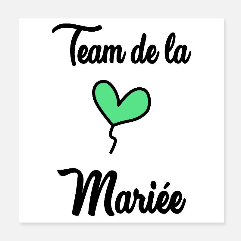 TEAM MARIEE Poster 20 x 20 cm