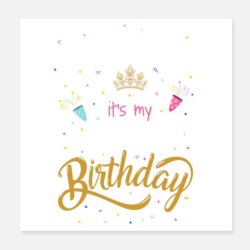 Make Way C’est l’anniversaire de maman Poster 20 x 20 cm