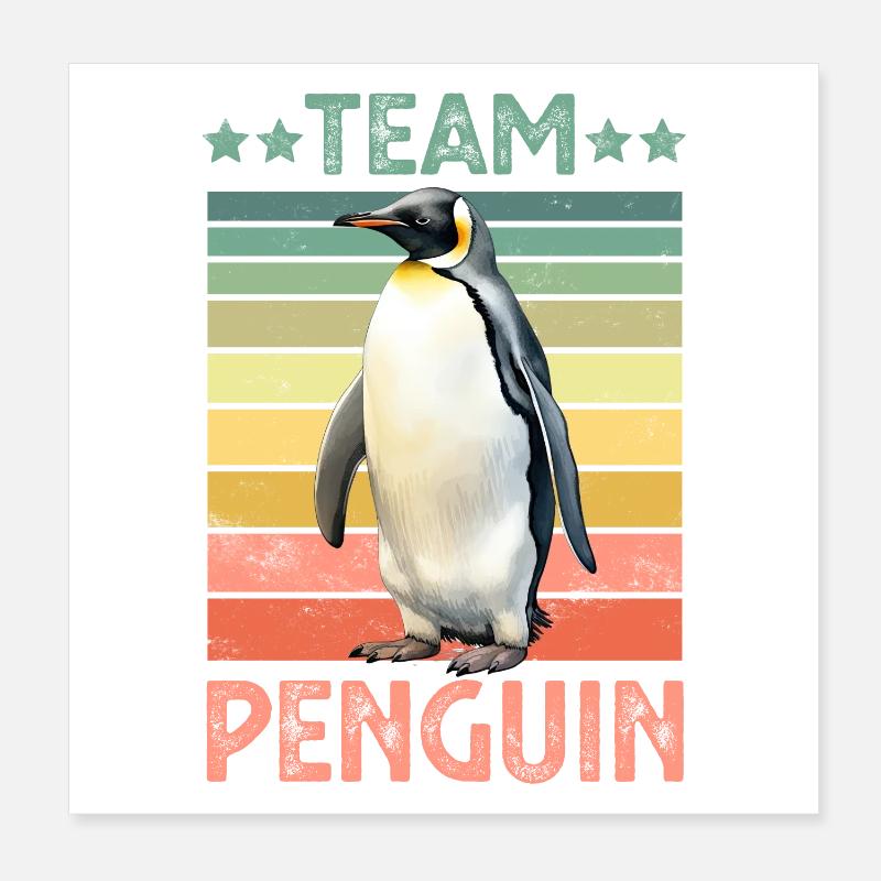 PInguin Emperor Penguin Poster 8" x 8" (20x20 cm)
