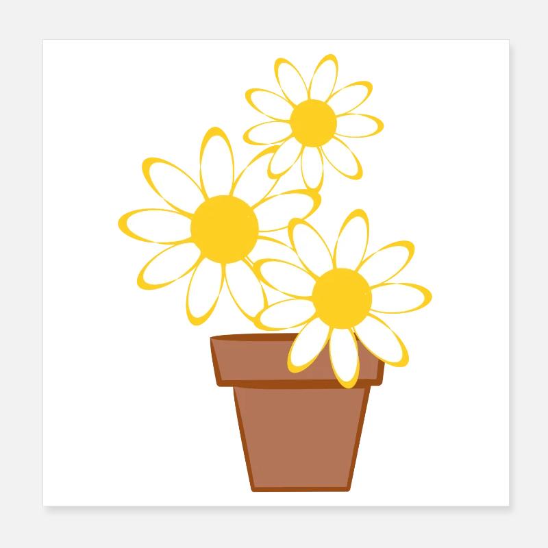 Gänseblümchen Poster 20x20 cm