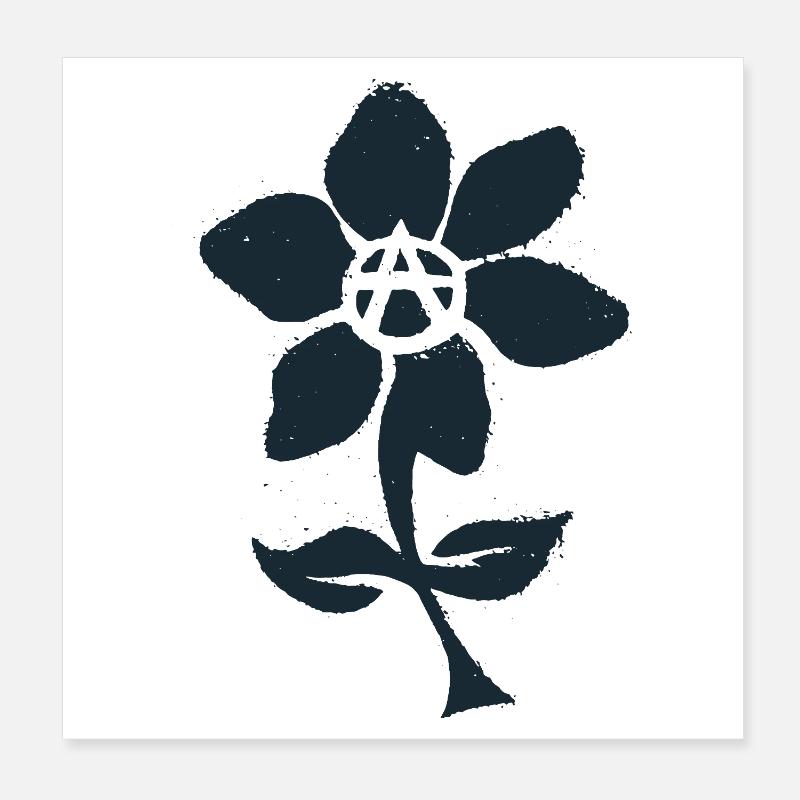 Fleur de l'anarchie Poster 20 x 20 cm