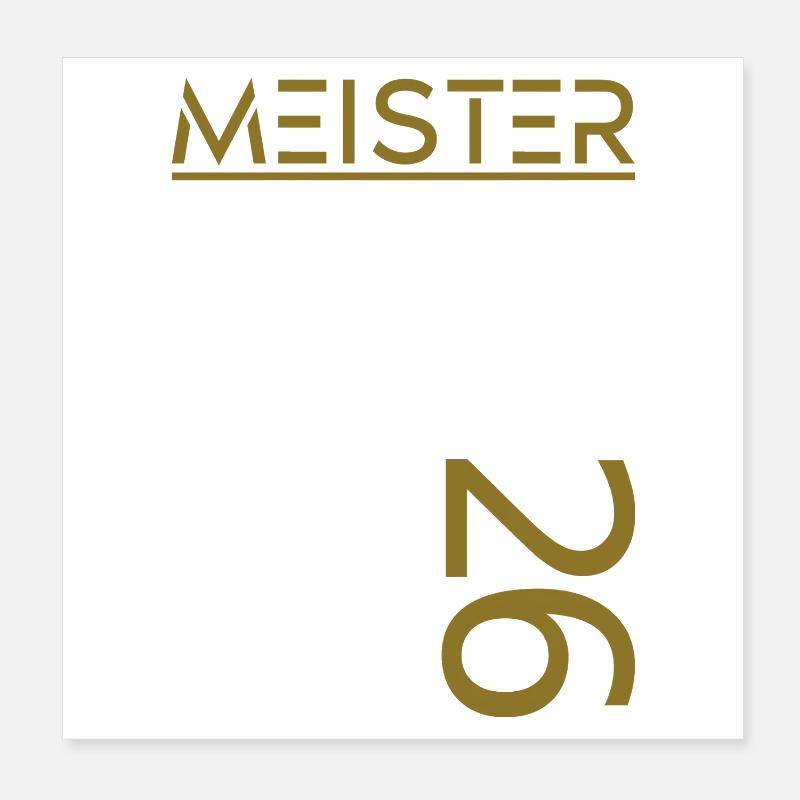 Master est. 2026 Poster 20 x 20 cm