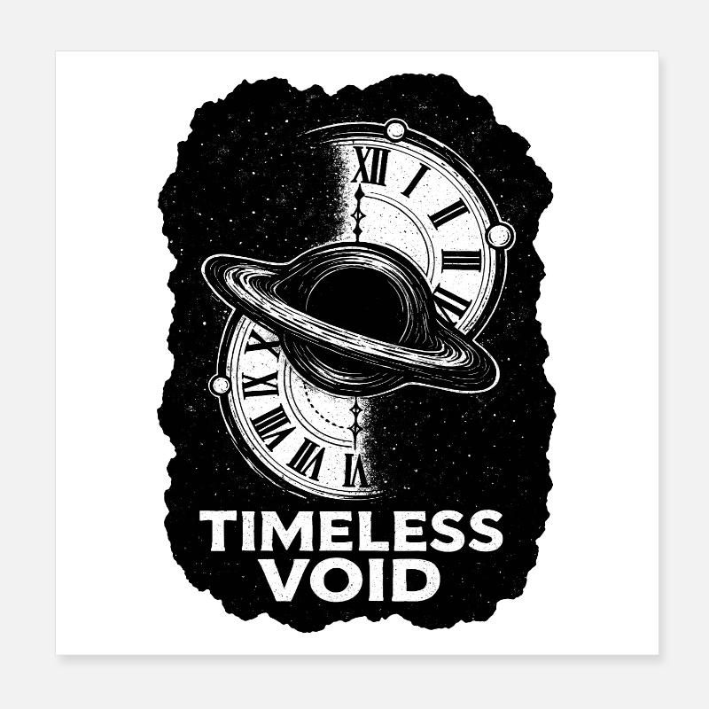 TIMELESS VOID – Le trou noir du temps Poster 20 x 20 cm