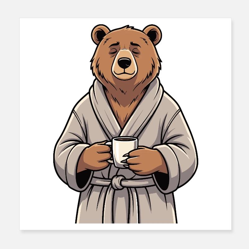 Supporte le café Poster 20 x 20 cm