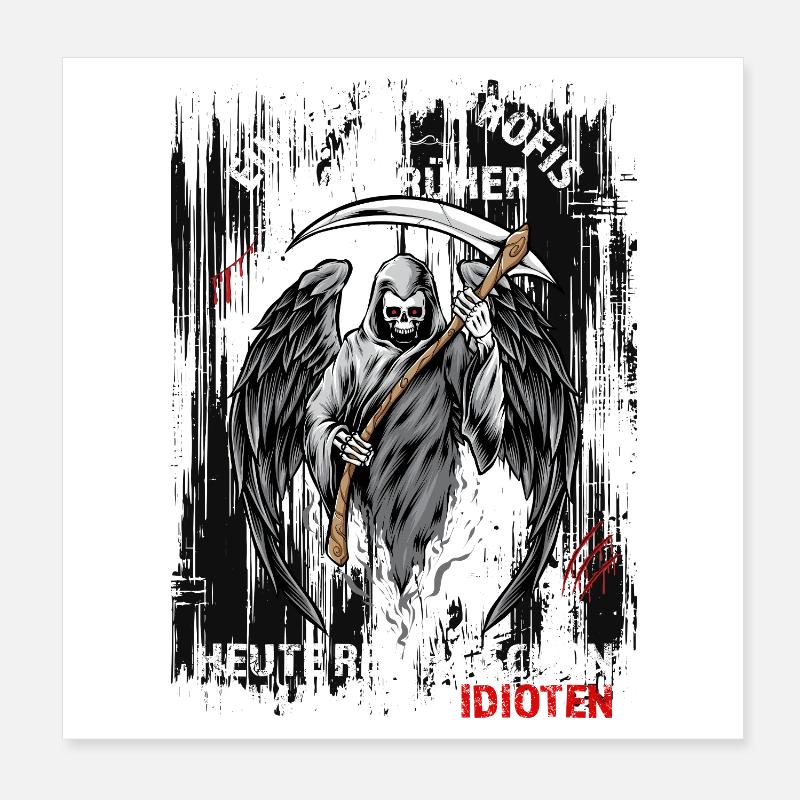 Einmal mit Profis war früher... Poster 20x20 cm