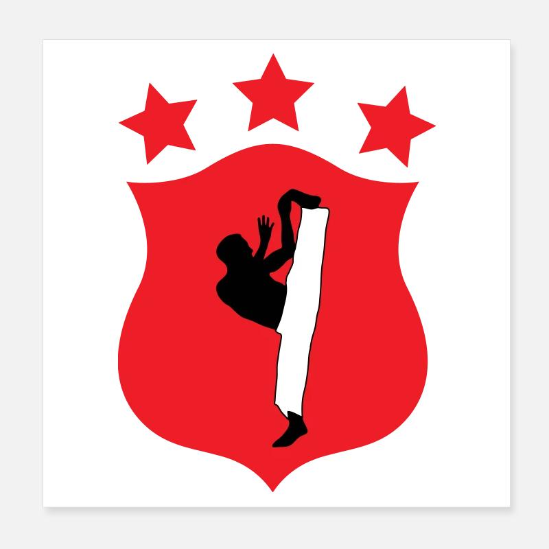 Capoeira - Combat - Danse Poster 20 x 20 cm