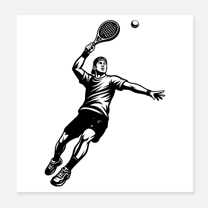 Déclaration directe de padel Poster 20 x 20 cm