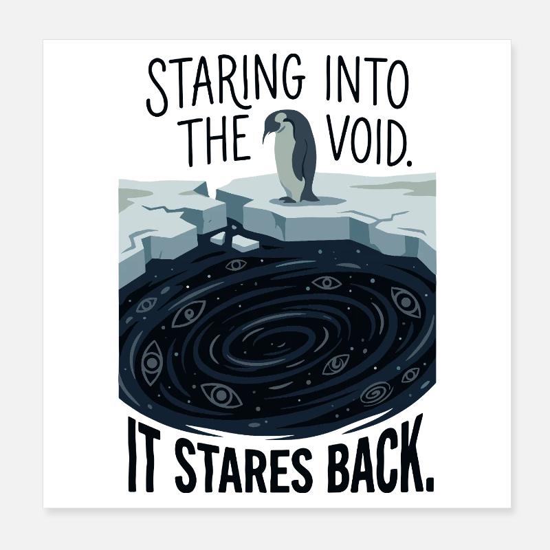 Fixant l’abîme Poster 20 x 20 cm