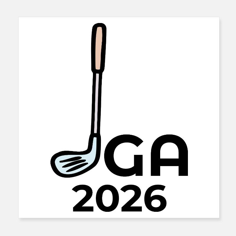 JGA 2026 GOLF GAME WEDDING Poster 8" x 8" (20x20 cm)