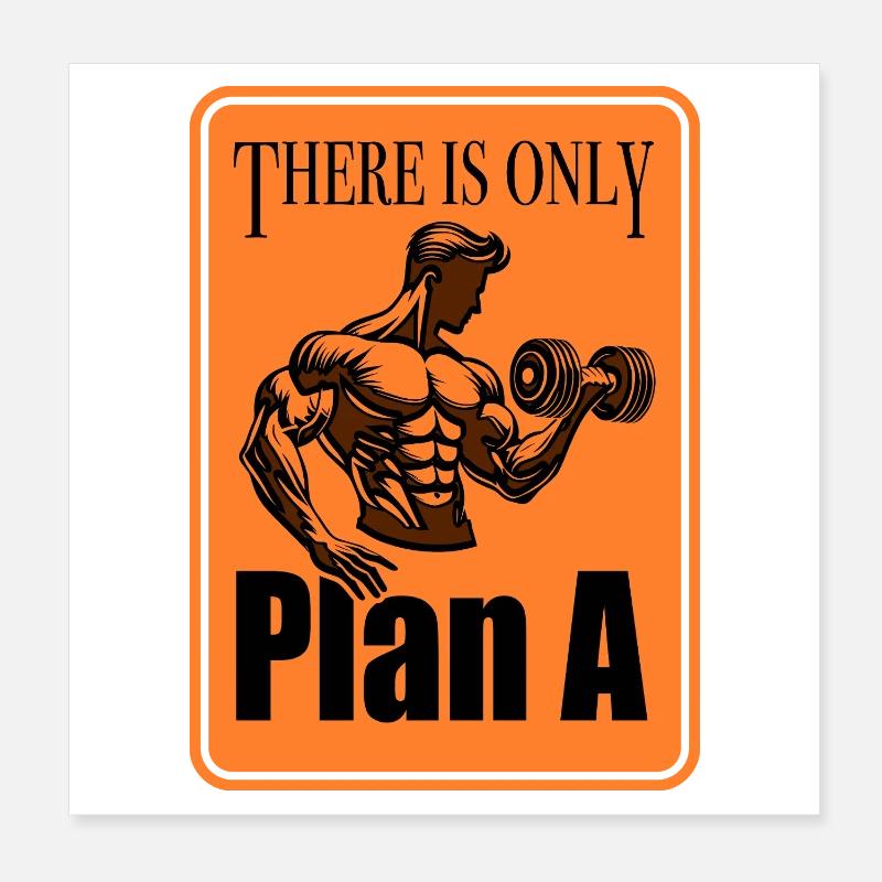 Seul le plan A Poster 20 x 20 cm