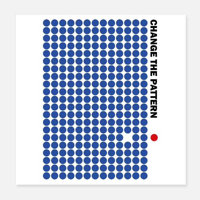 ÄNDERE DAS MUSTER Poster 20x20 cm