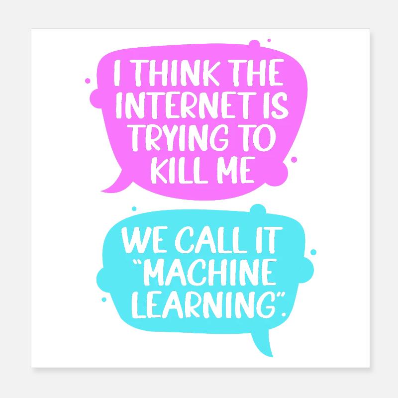GPT Programmierer Coder Poster 20x20 cm
