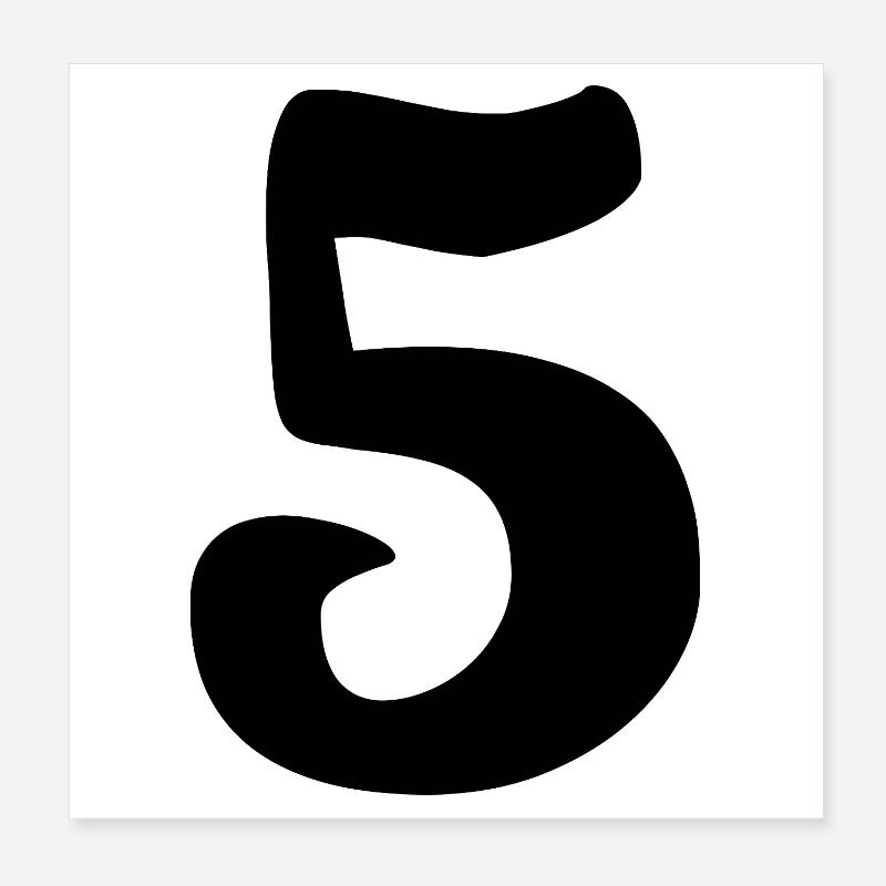 5. JUBILÄUM. 5 JAHRE. 5. JUBILÄUM. KIND Poster 20x20 cm