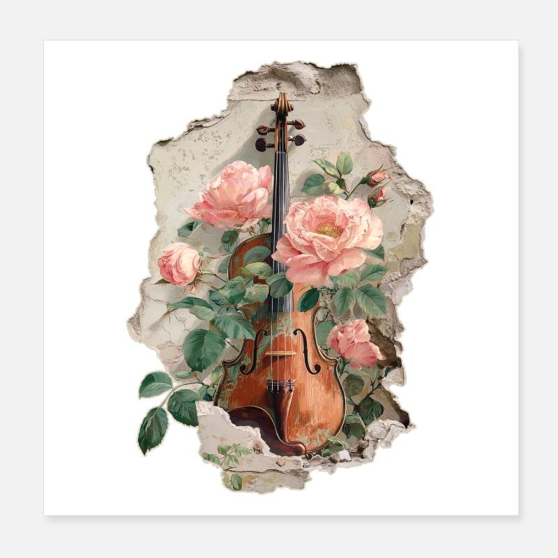 Violon Violon Poster 20 x 20 cm