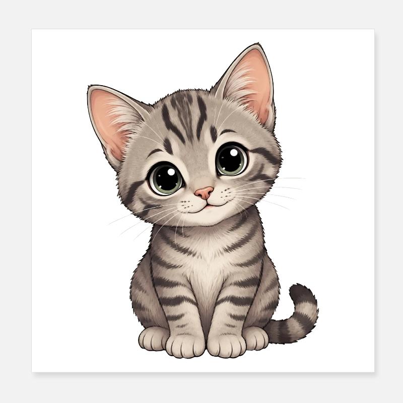 Cher chaton Poster 20 x 20 cm