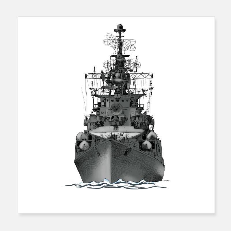 Ship Poster 20 x 20 cm