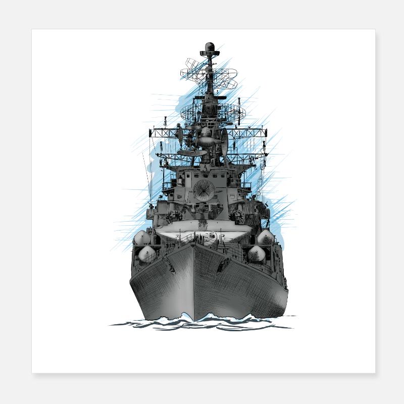 Ship Poster 20 x 20 cm