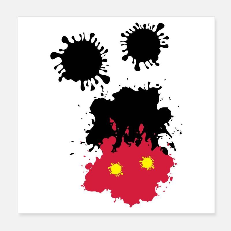 Mouse taches Poster 20 x 20 cm