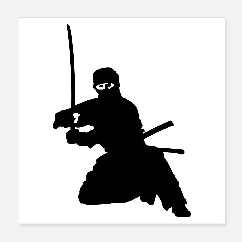 ninja Poster 8" x 8" (20x20 cm)