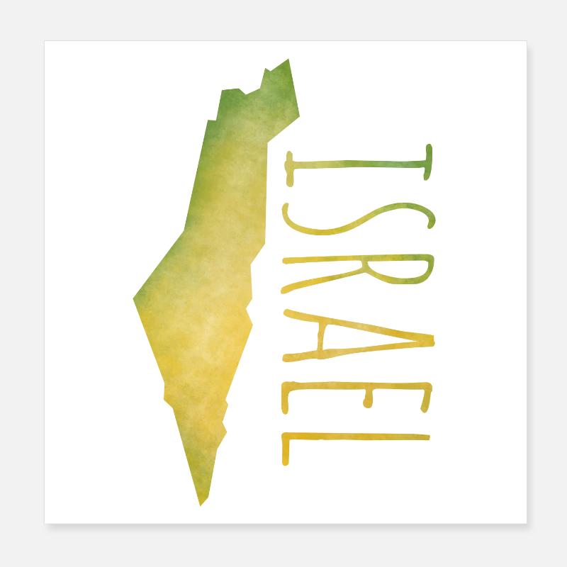 Israel Poster 20x20 cm