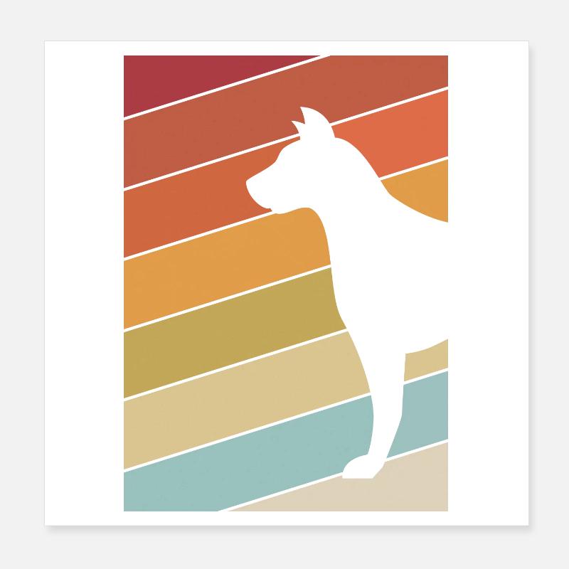 dog Poster 8" x 8" (20x20 cm)