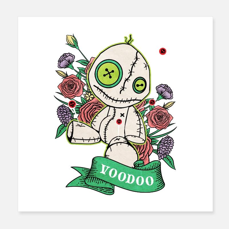 Lass uns Voodoo machen Poster 20x20 cm