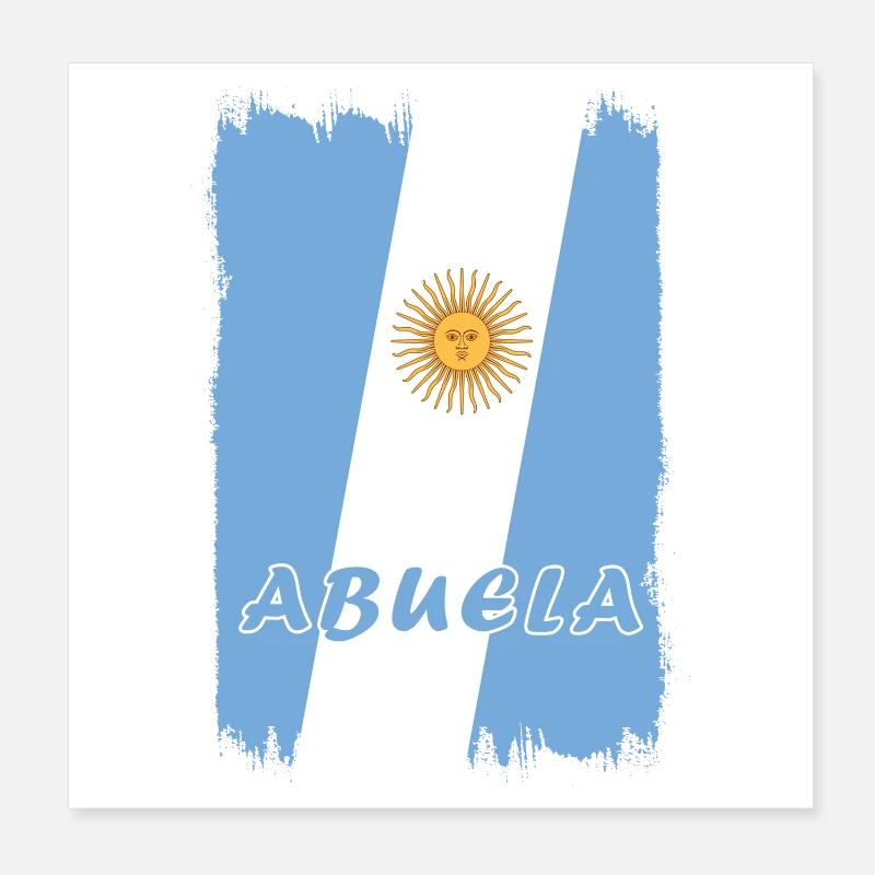 Design grand-mère Argentine Poster 20 x 20 cm