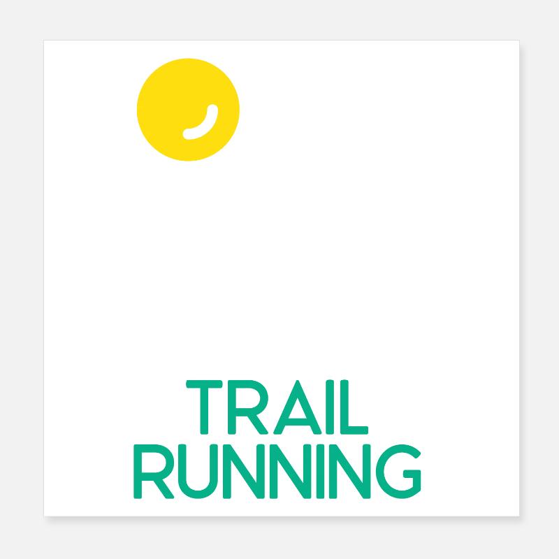 Trailrunning Poster 20x20 cm