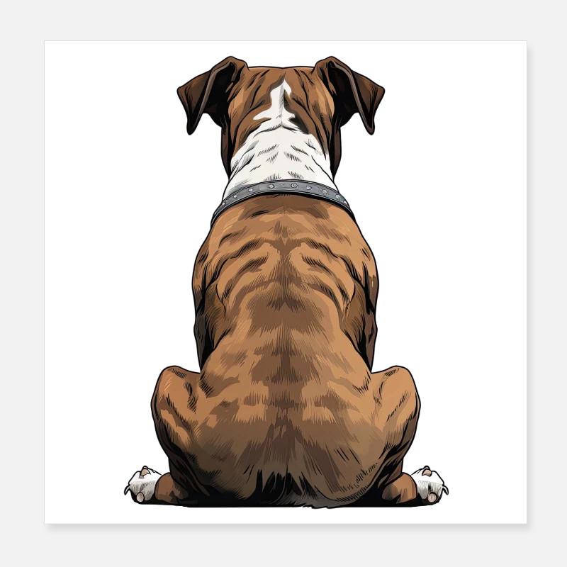 Boxer Poster 20x20 cm