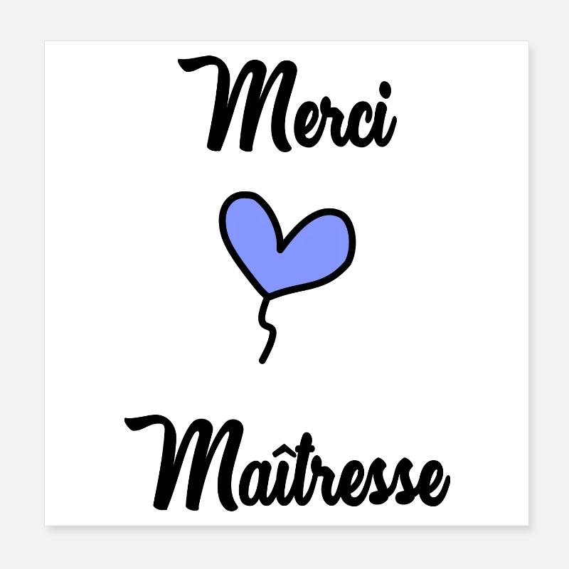 DANKE, HERRIN Poster 20x20 cm