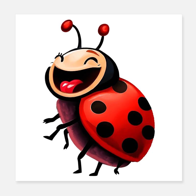Coccinelle Poster 20 x 20 cm