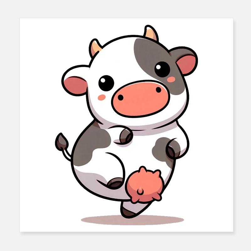 Vache Poster 20 x 20 cm