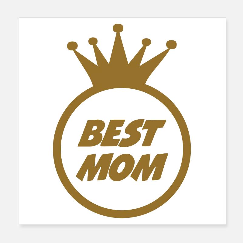 Beste Mama - Muttertag Poster 20x20 cm