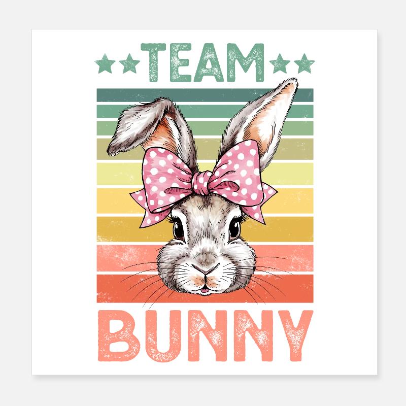 Lapin Lapin Poster 20 x 20 cm