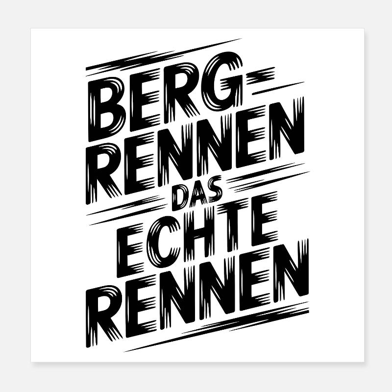 La course de côte, la vraie course Poster 20 x 20 cm