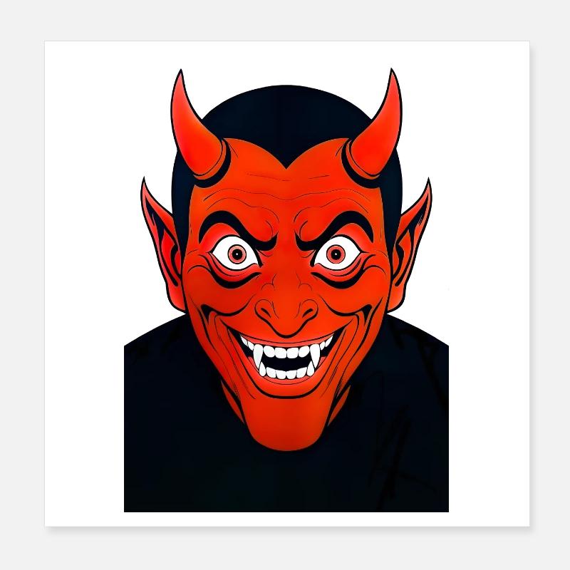 Teufel Poster 20x20 cm