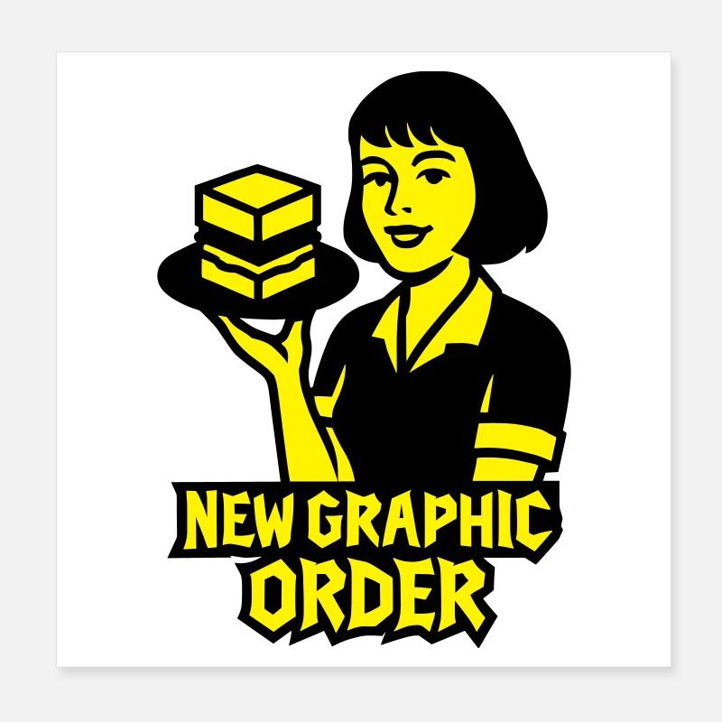 Nouvel ordre graphique #1 Poster 20 x 20 cm